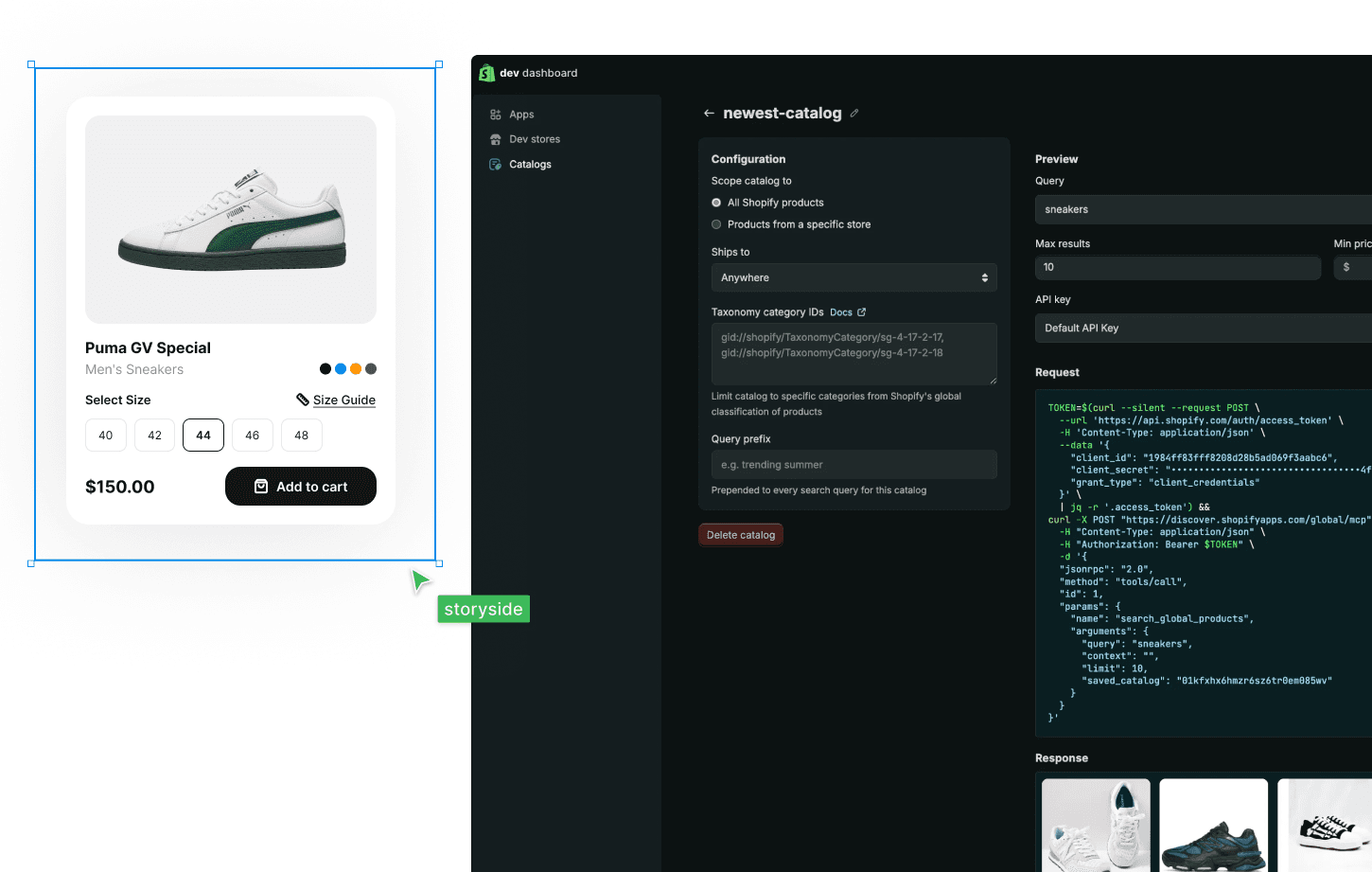 Dashboard showing Sarah's expenses, budget status, and recent transactions.